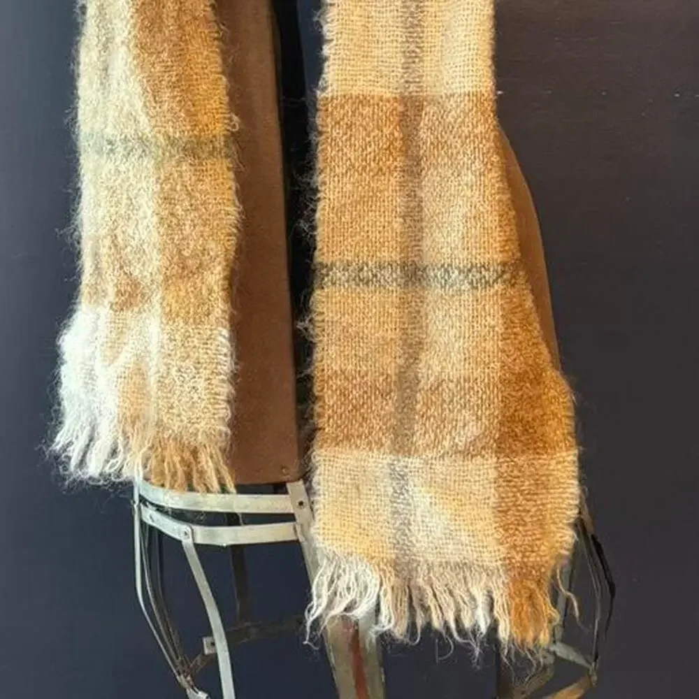 Vintage Cushendale mohair  and wool irish scarf